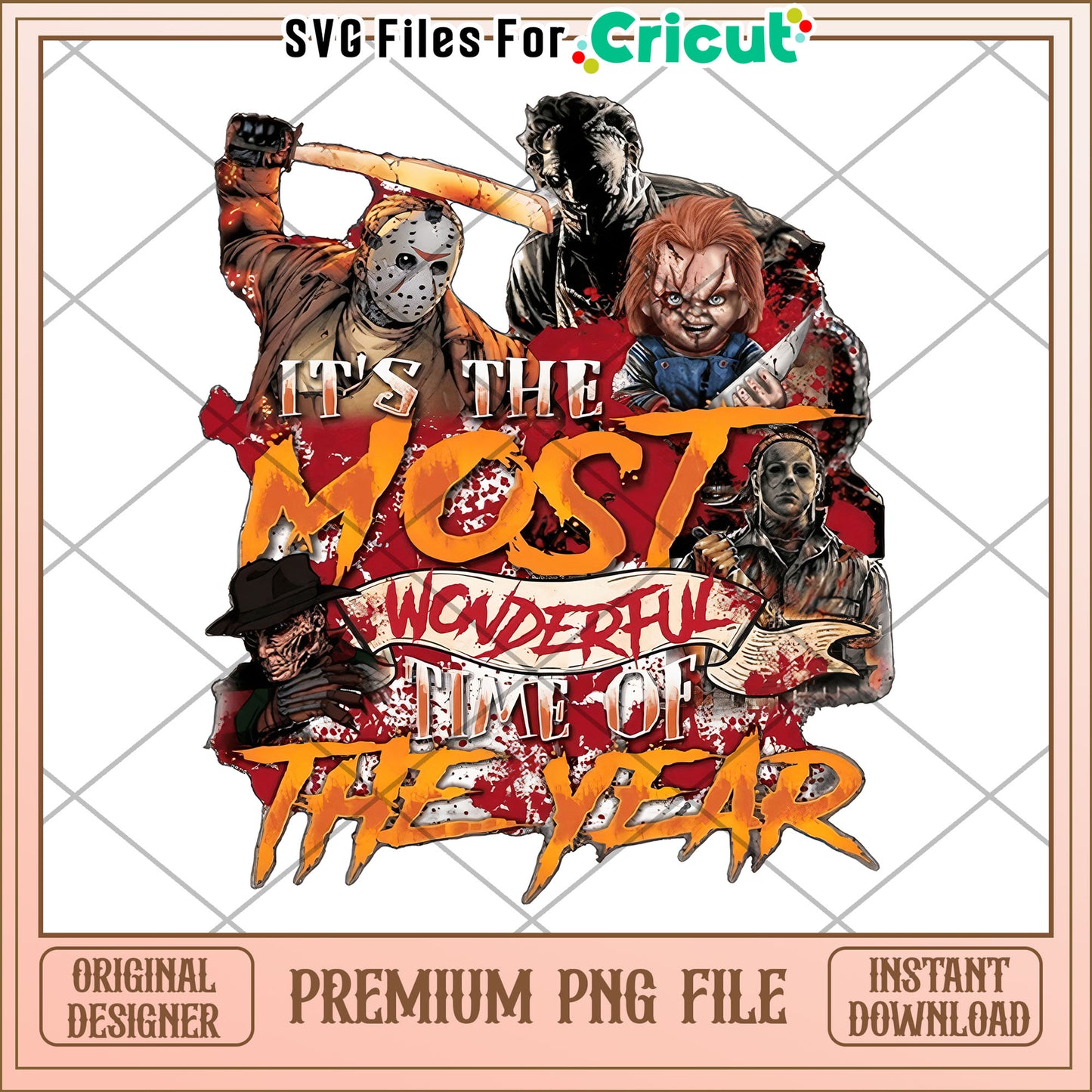 It's the most wonderful time of the year png, halloween decorations png, halloween candy png