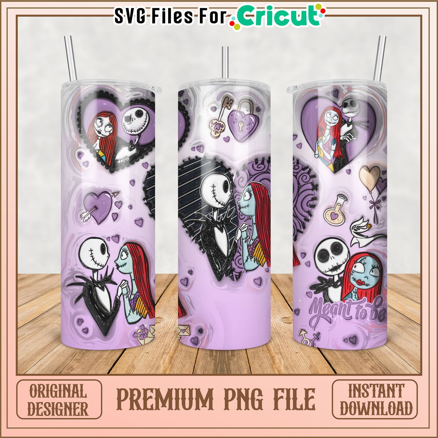 Jack Sally Valentine PNG Sublimation