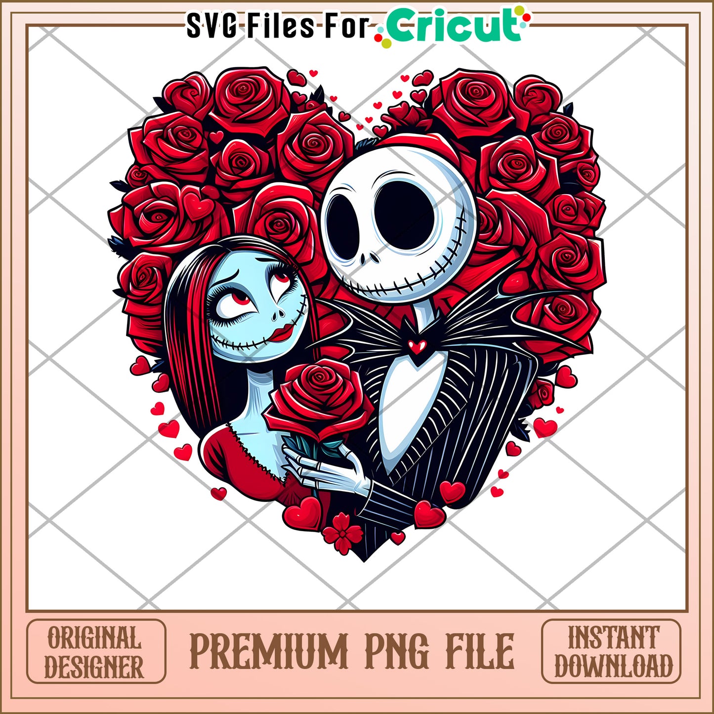 Jack Sally Valentine PNG Sublimation