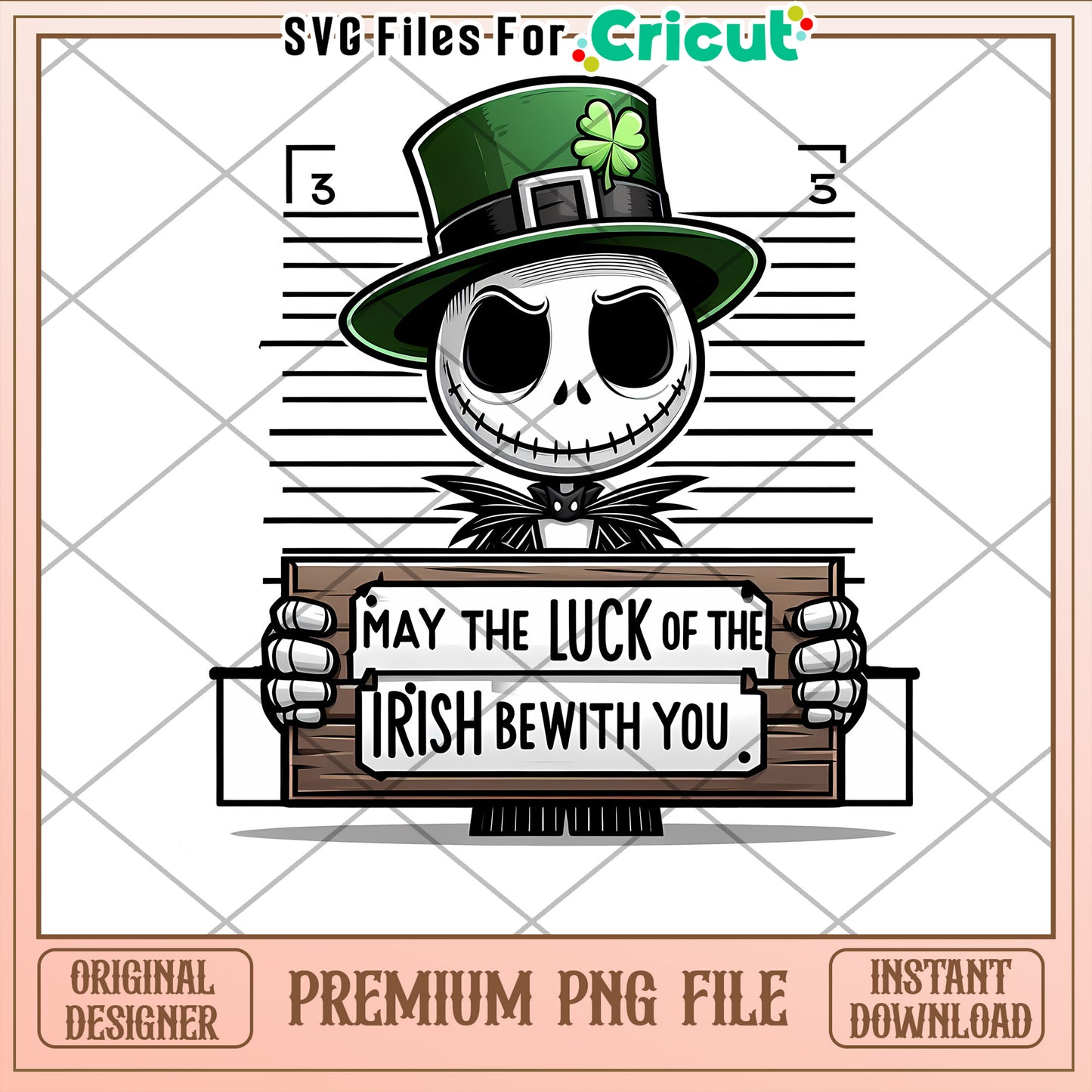 Jack Skellington Irish Luck PNG