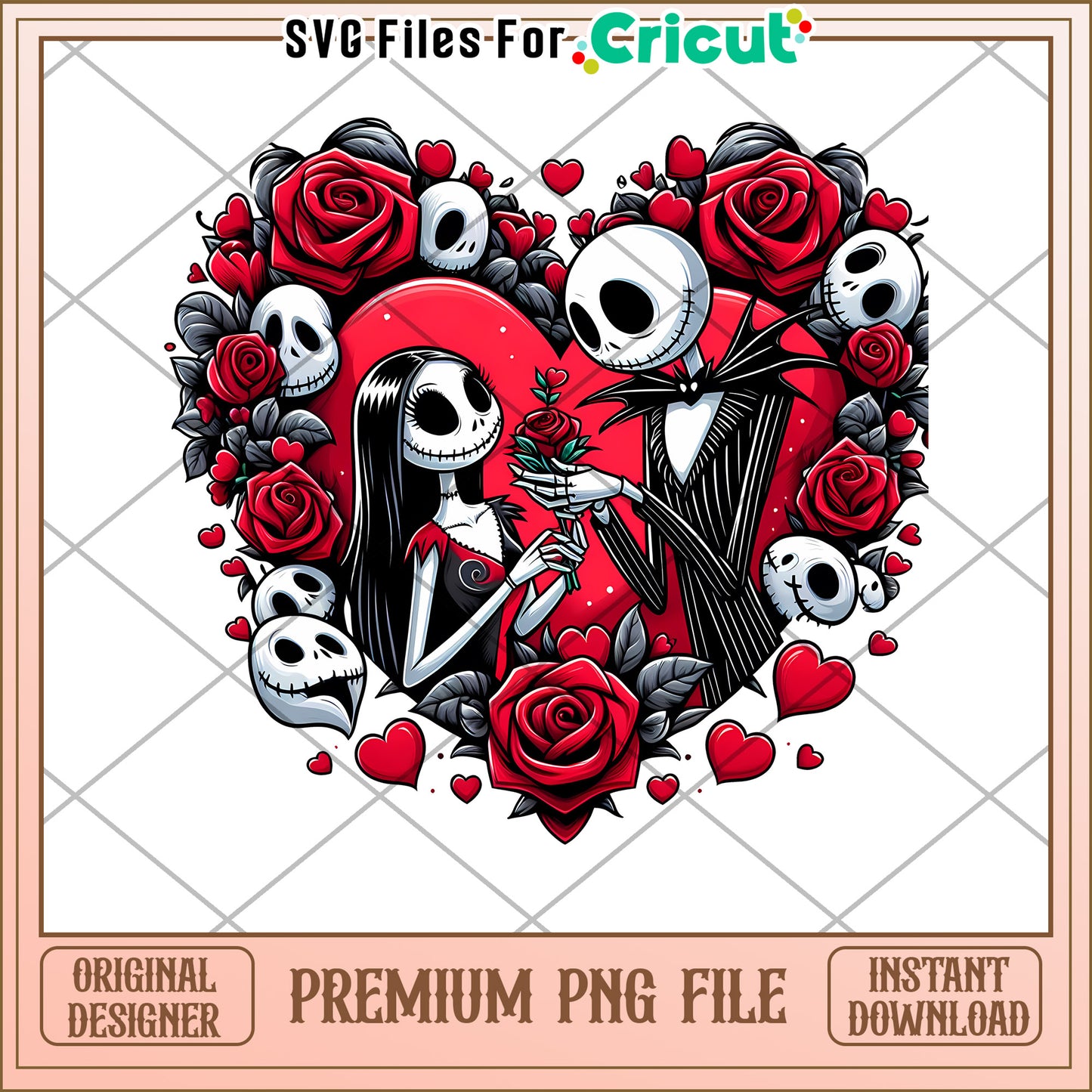 Jack Skellington Valentine PNG