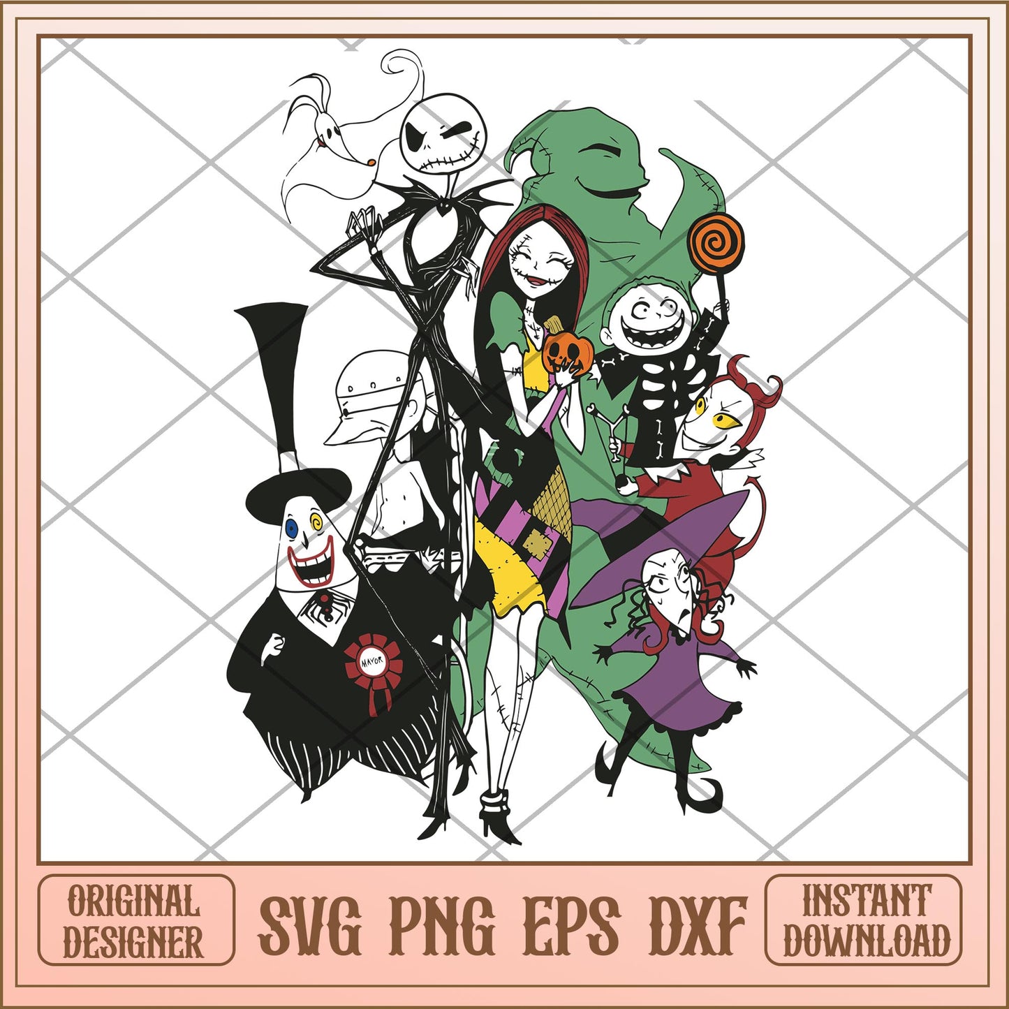 Jack skellington Family svg, The Nightmare Before Christmas Svg, digital download