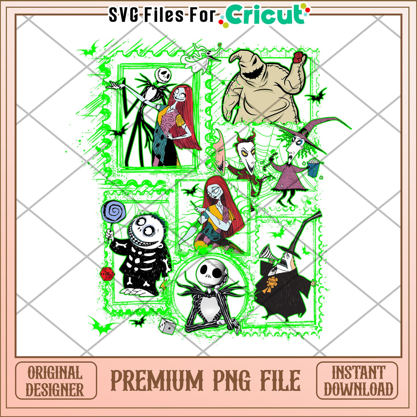 Jack and characters png, halloween costumes png, halloween candy png