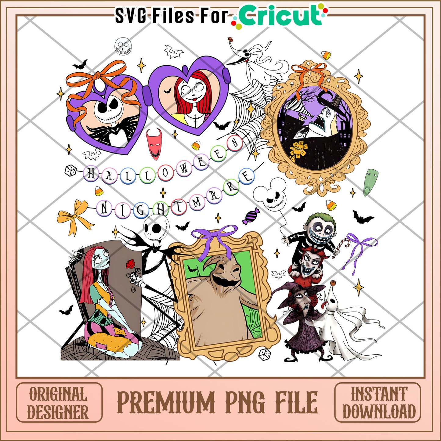 Jack and friends png, halloween movies png, jack skellington png