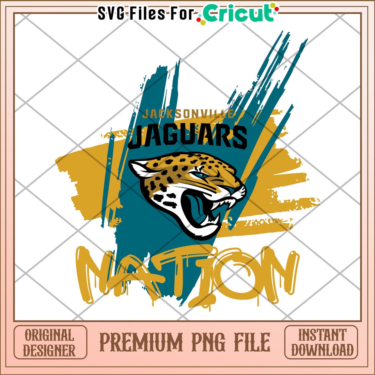 Jacksonville Jaguars Nation PNG design, perfect for Cricut projects