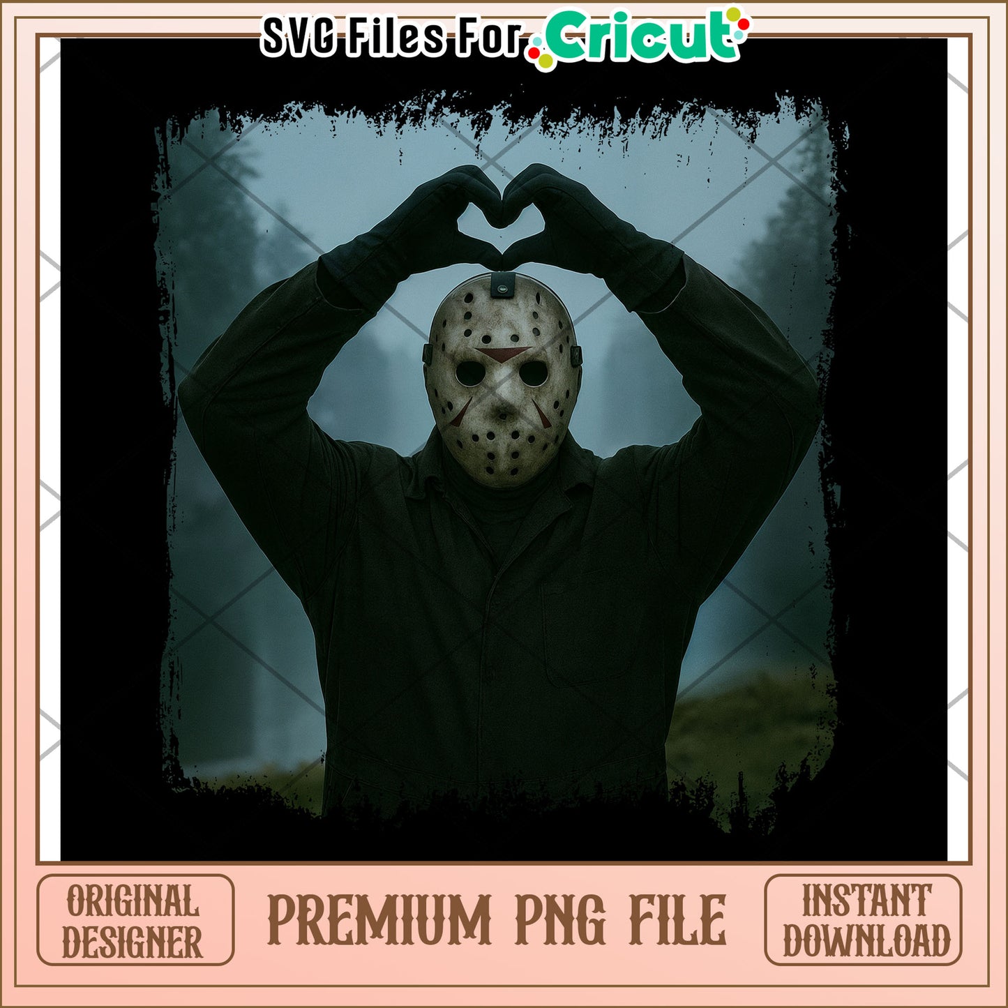 Jason voorhees making heart png, halloween characters png, halloween season png