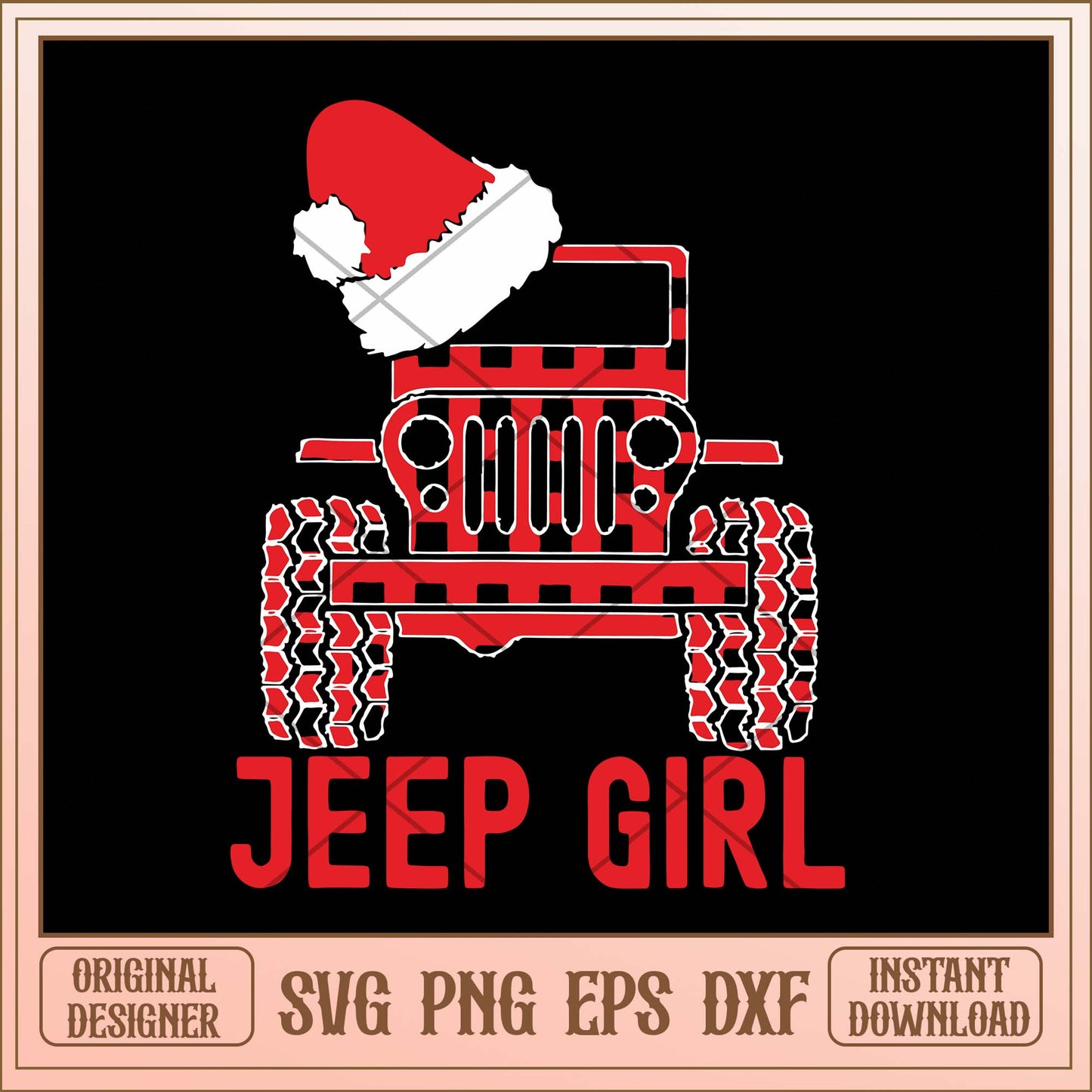 Jeep girl svg, Christmas jeep car girl svg bundle