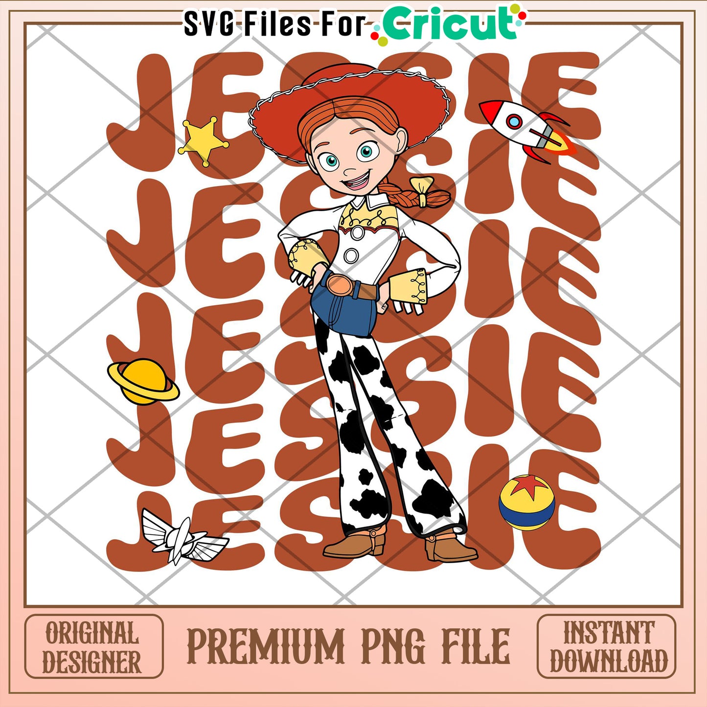 Jessie PNG Cricut SVG Toy Story Design