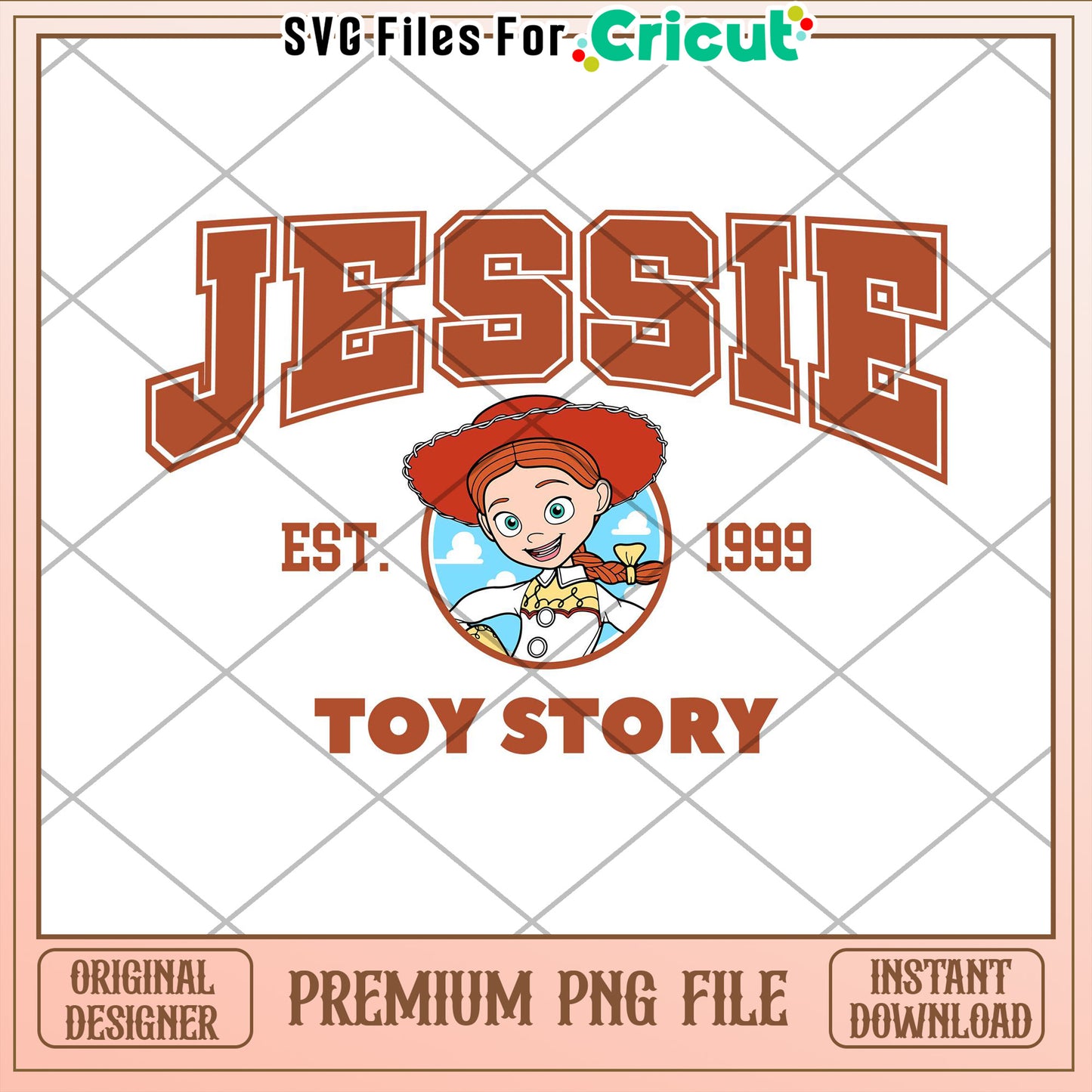 Jessie Toy Story PNG File for Cricut Instant Download Design