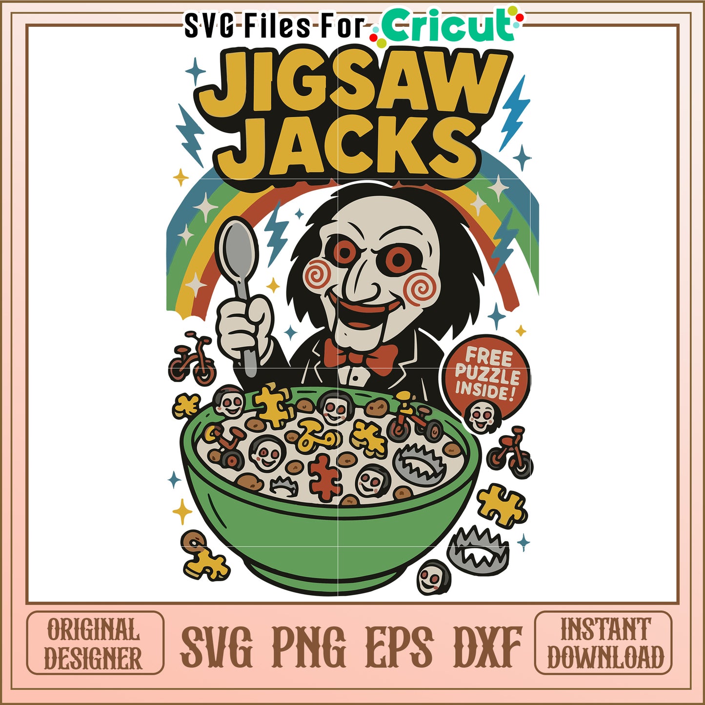 Jigsaw jacks svg, halloween movies svg, halloween toys svg