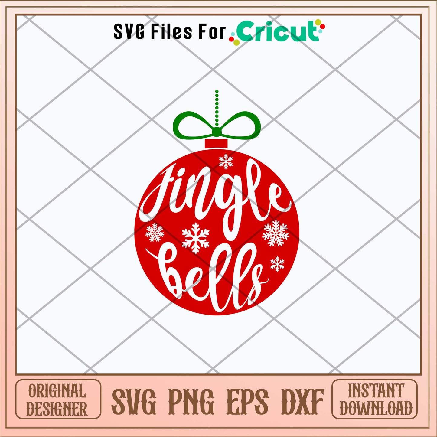 Jingle Bells Bauble Svg