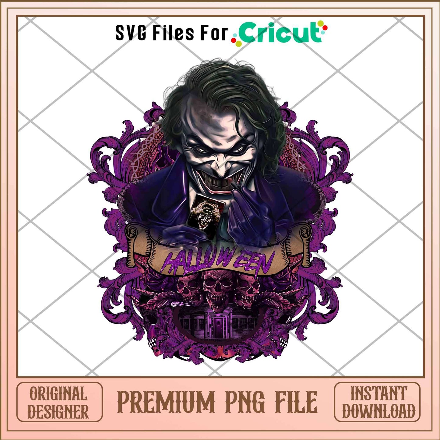 Joker halloween png, Horror characters png, Digital Download