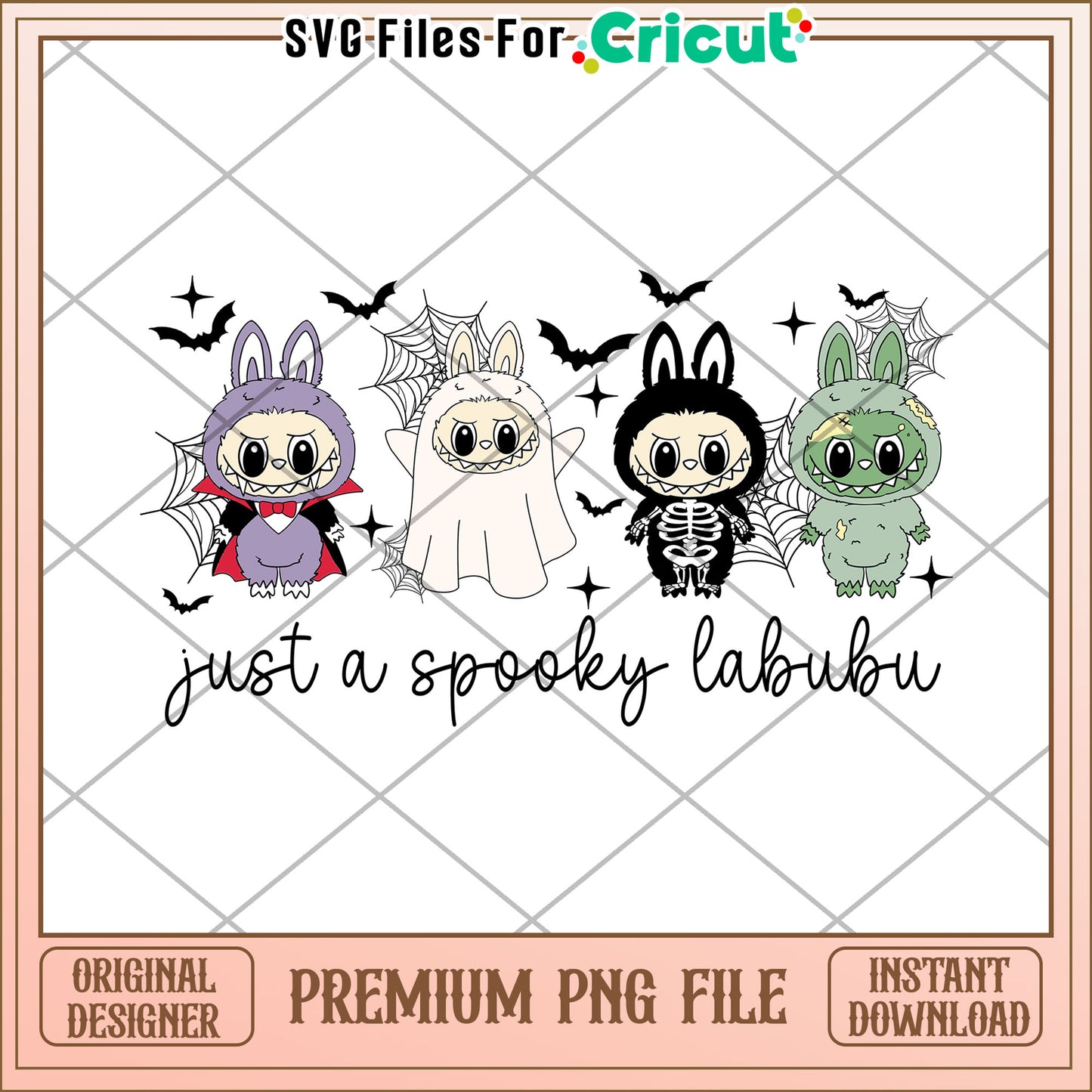 Just a spooky labubu png, spooky fall png, halloween candy png