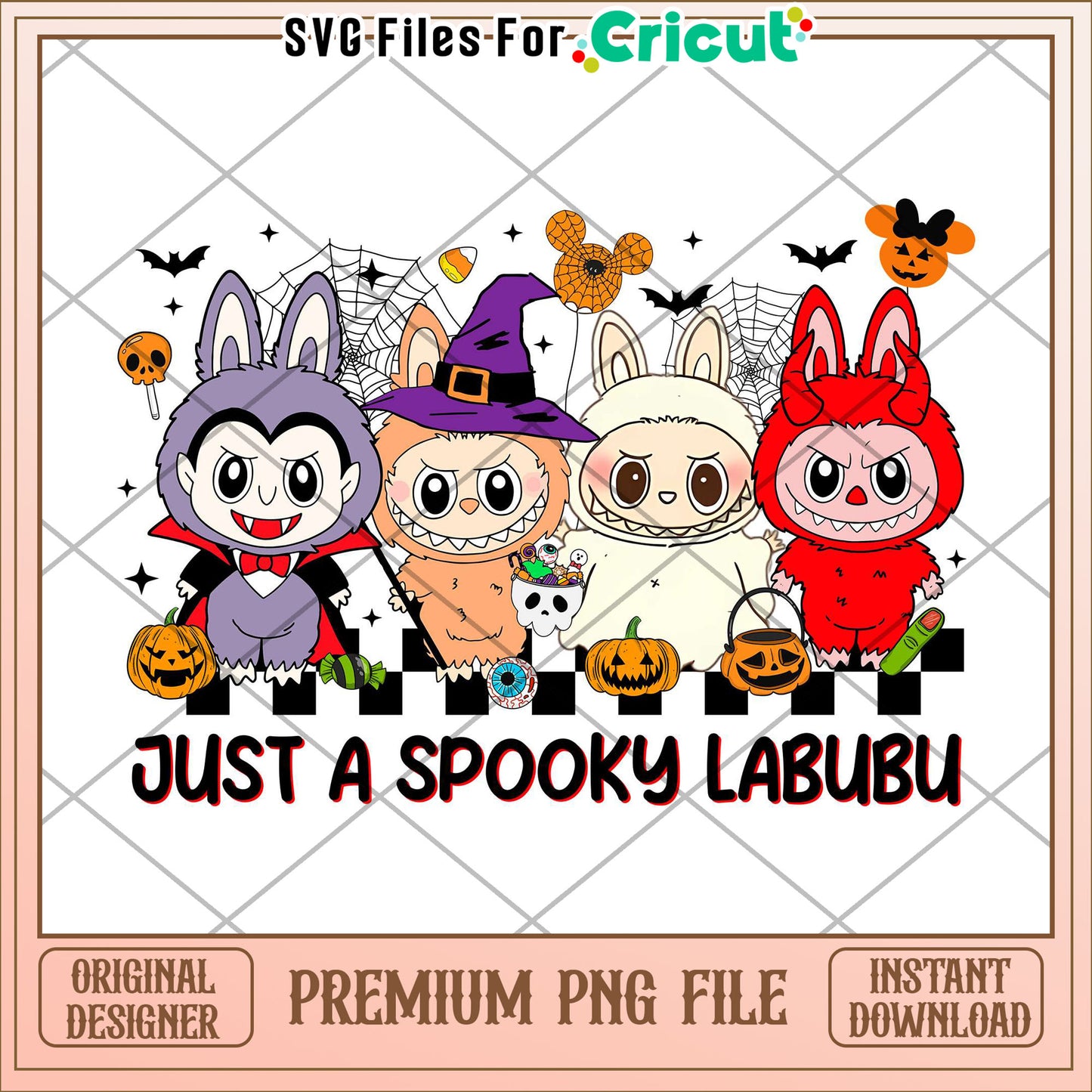 Just a spooky labubu png, spooky halloween png, halloween season png