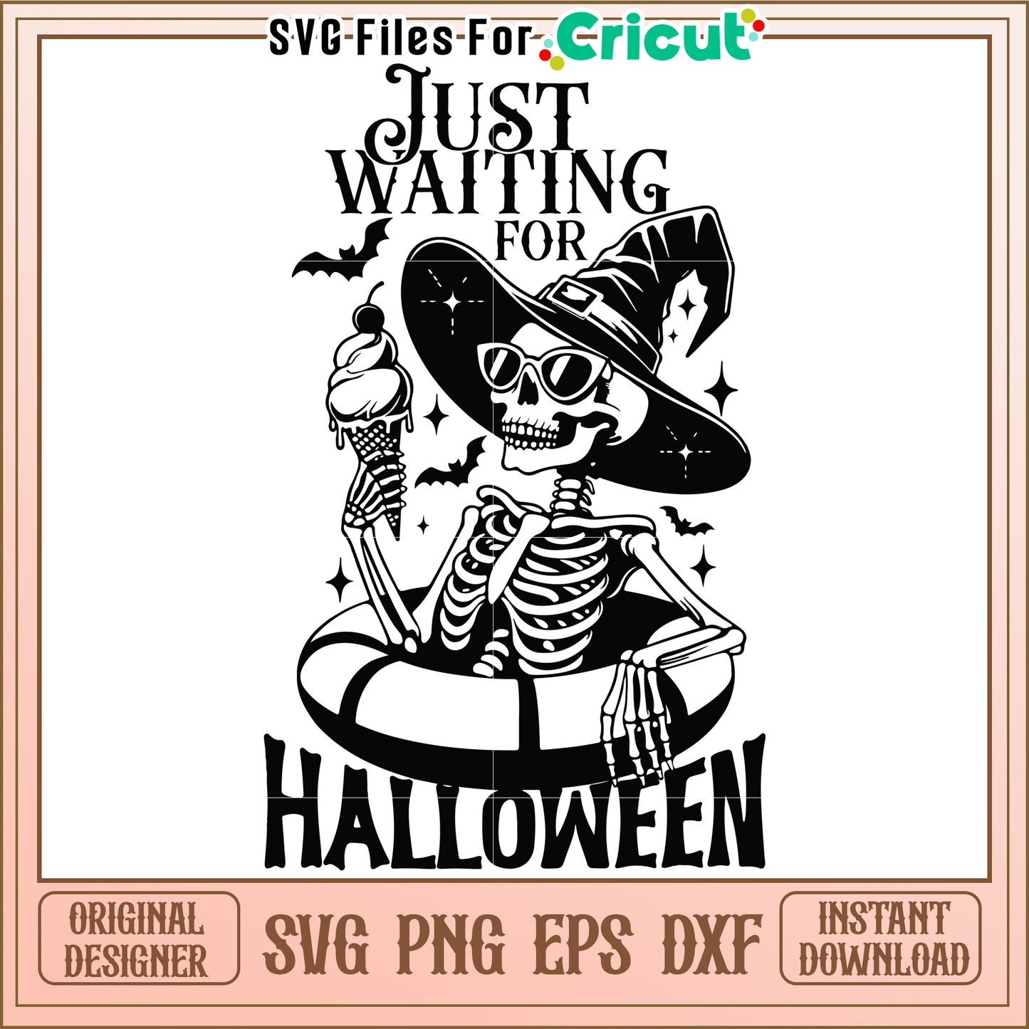 Just waiting fo halloween svg, spooky halloween svg, halloween season svg