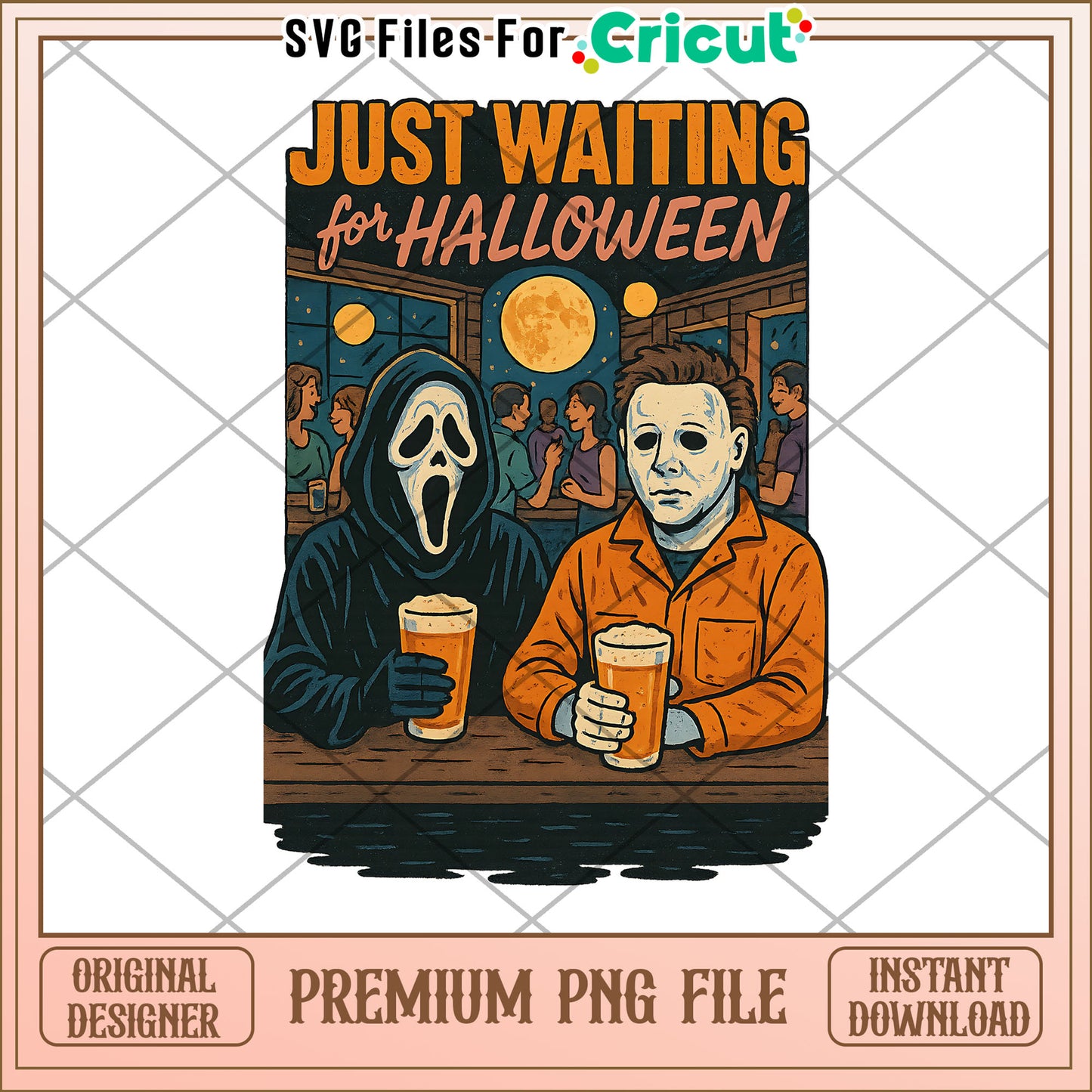 Just waiting for halloween png, halloween png, halloween season png