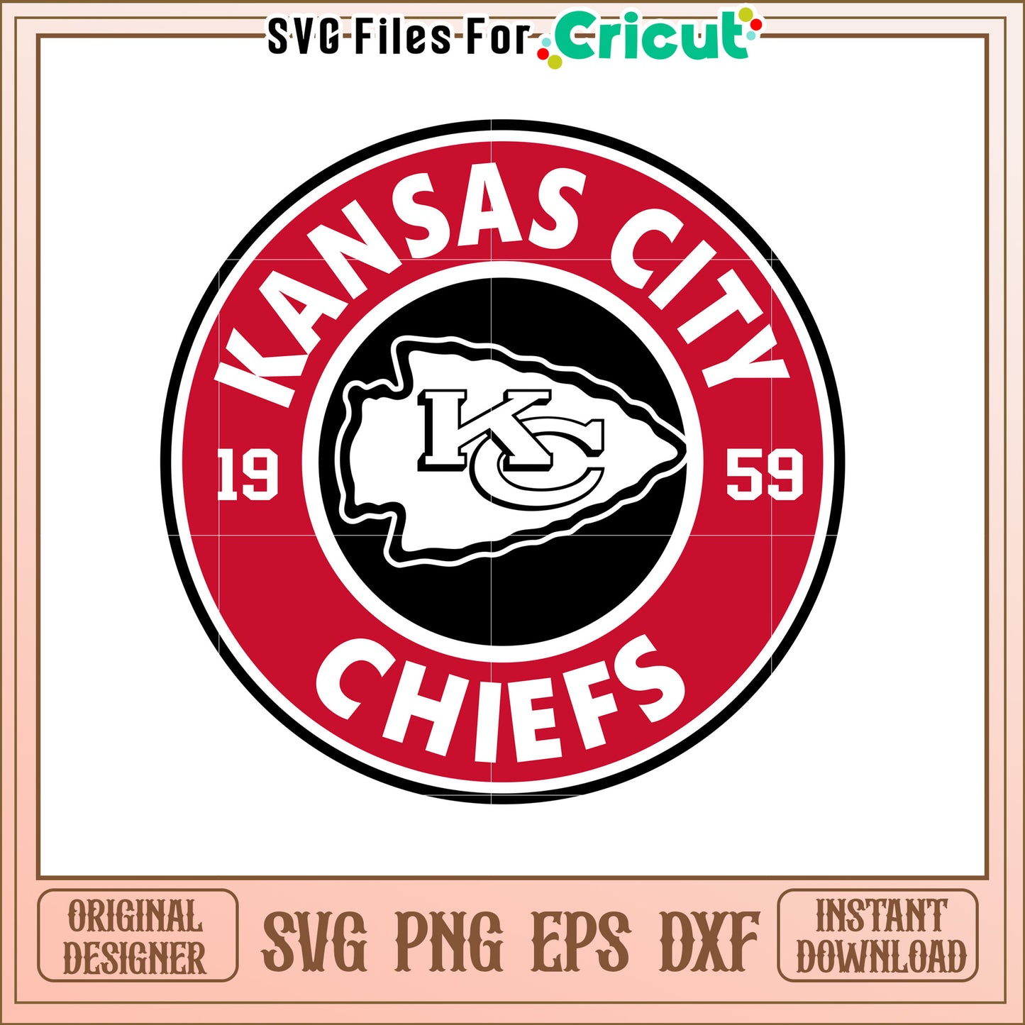 Kansas City Chiefs Circle SVG Design for Fans