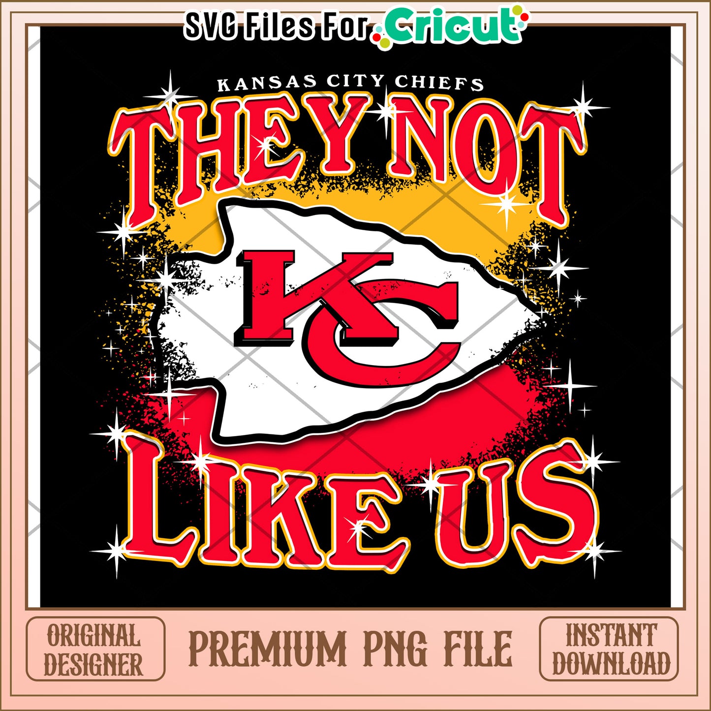 Kansas City Chiefs design, premium PNG file for Cricut crafting