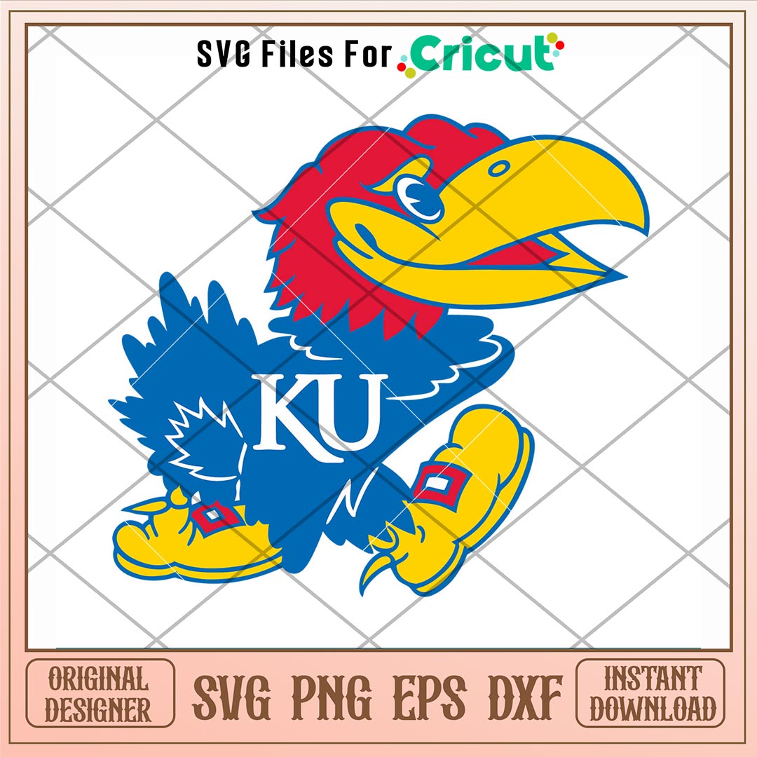 Kansas Jayhawks Logo Svg, Kansas Jayhawks Svg, NCAA Svg
