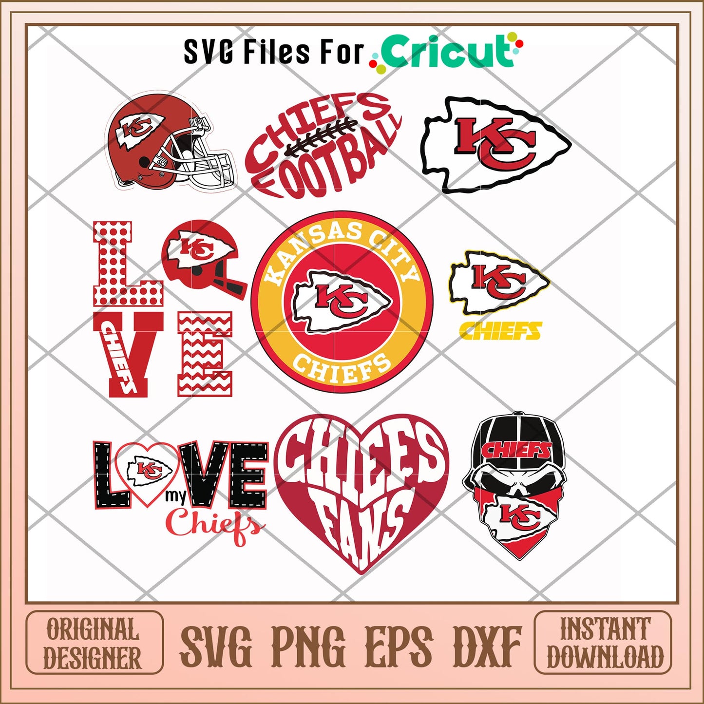 Kansas city chief logo sticker svg, chief svg, new nfl svg