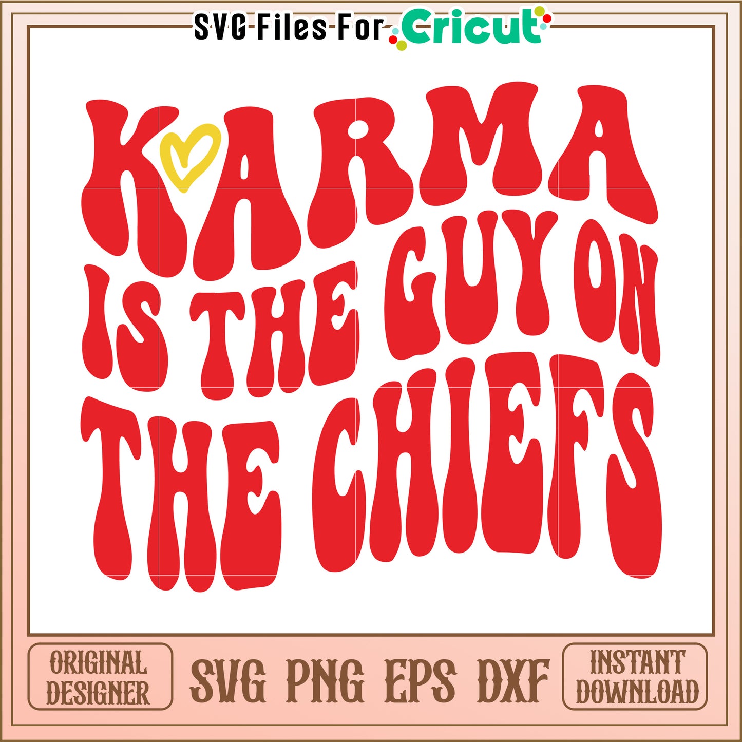 Karma is the guy on the Chiefs, vibrant graphic for fans