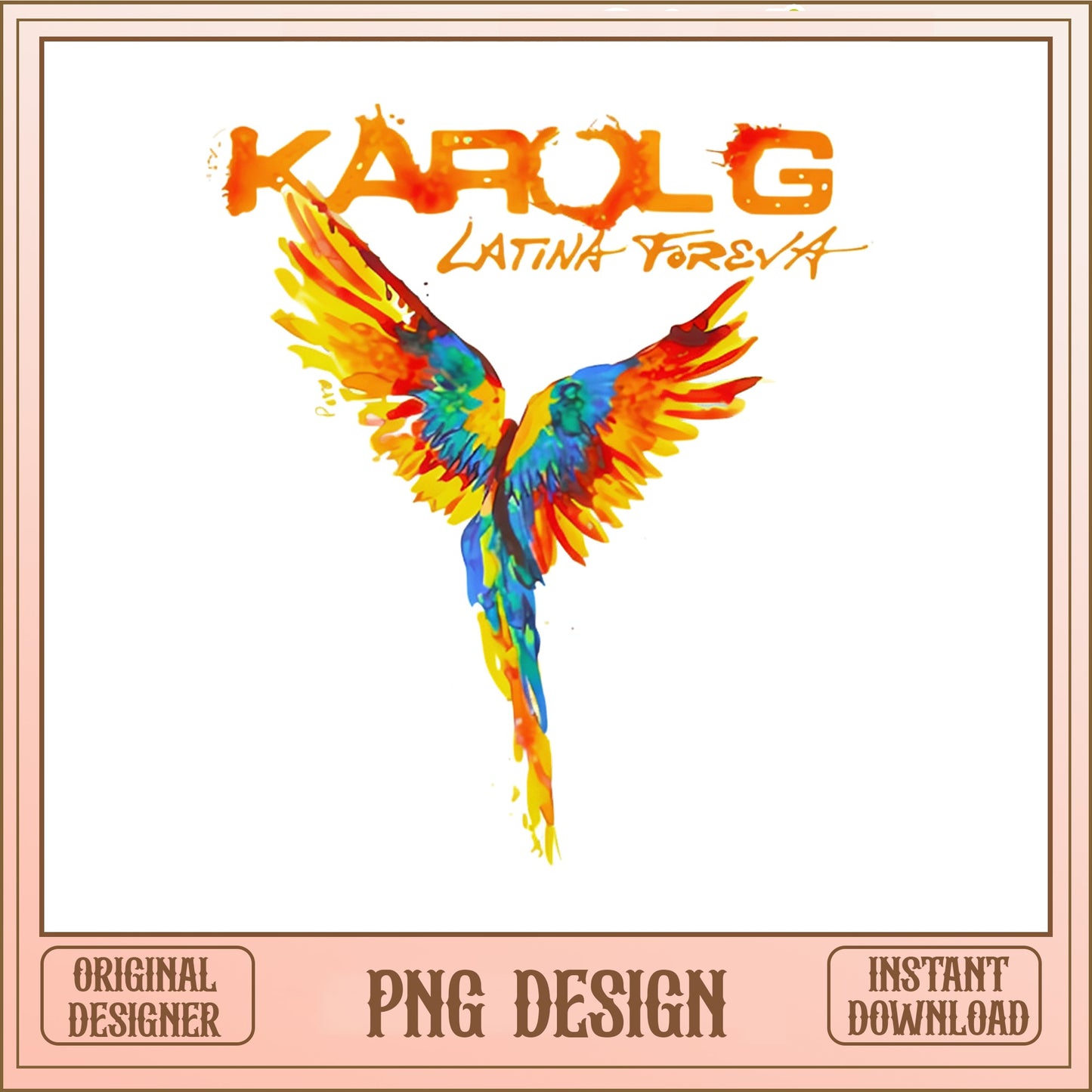 Karol G Latina Foreva PNG, Karol G Shirt Design, Reggaeton PNG