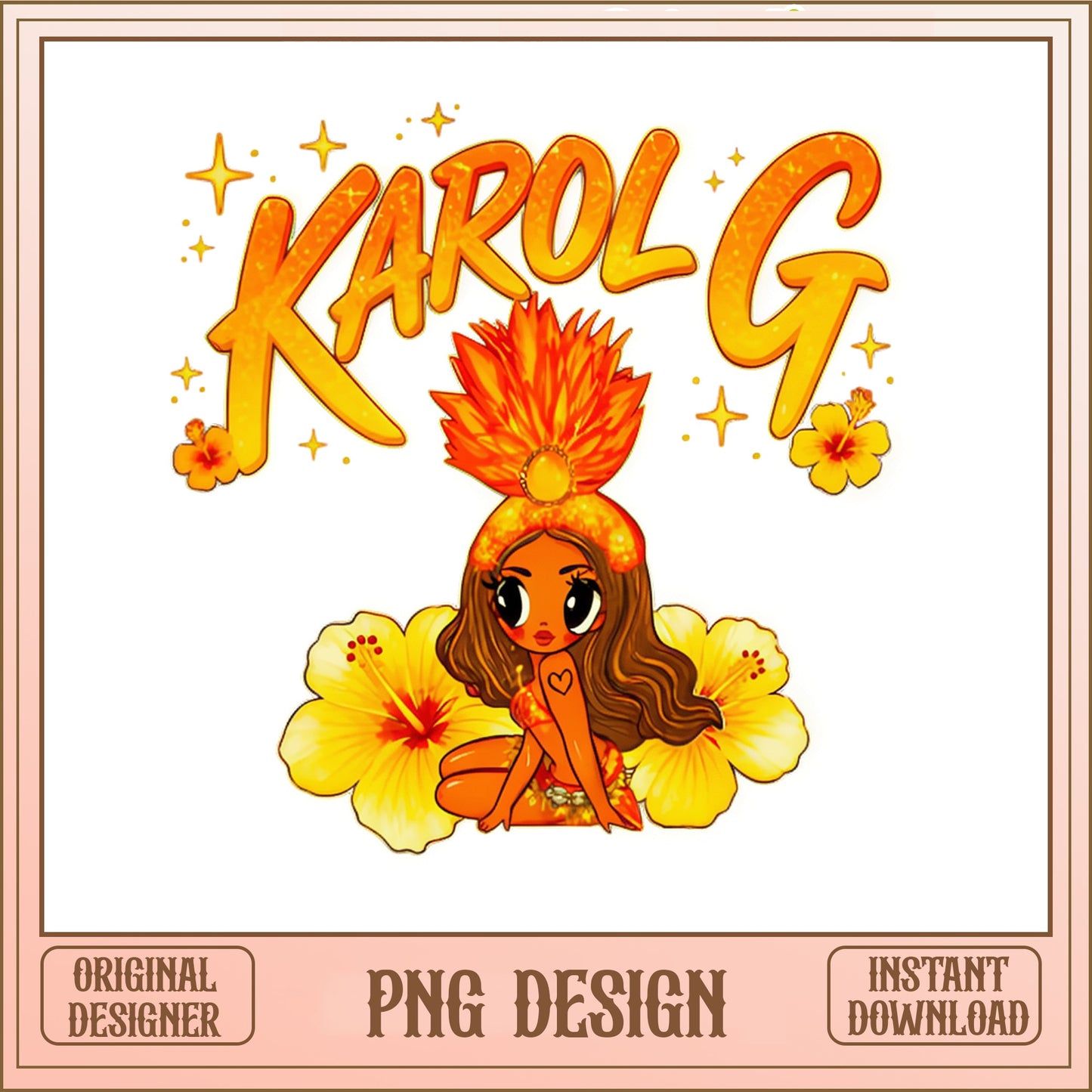 Karol G PNG Design, Latina Music Fan Shirt, Sublimation PNG