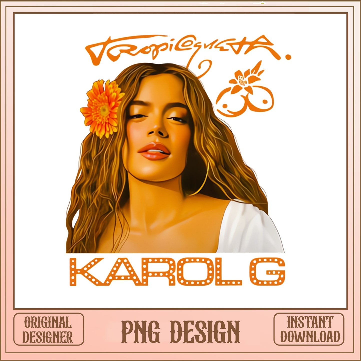 Karol G Tropicambia PNG, Latin Music Singer PNG, Instant Download PNG