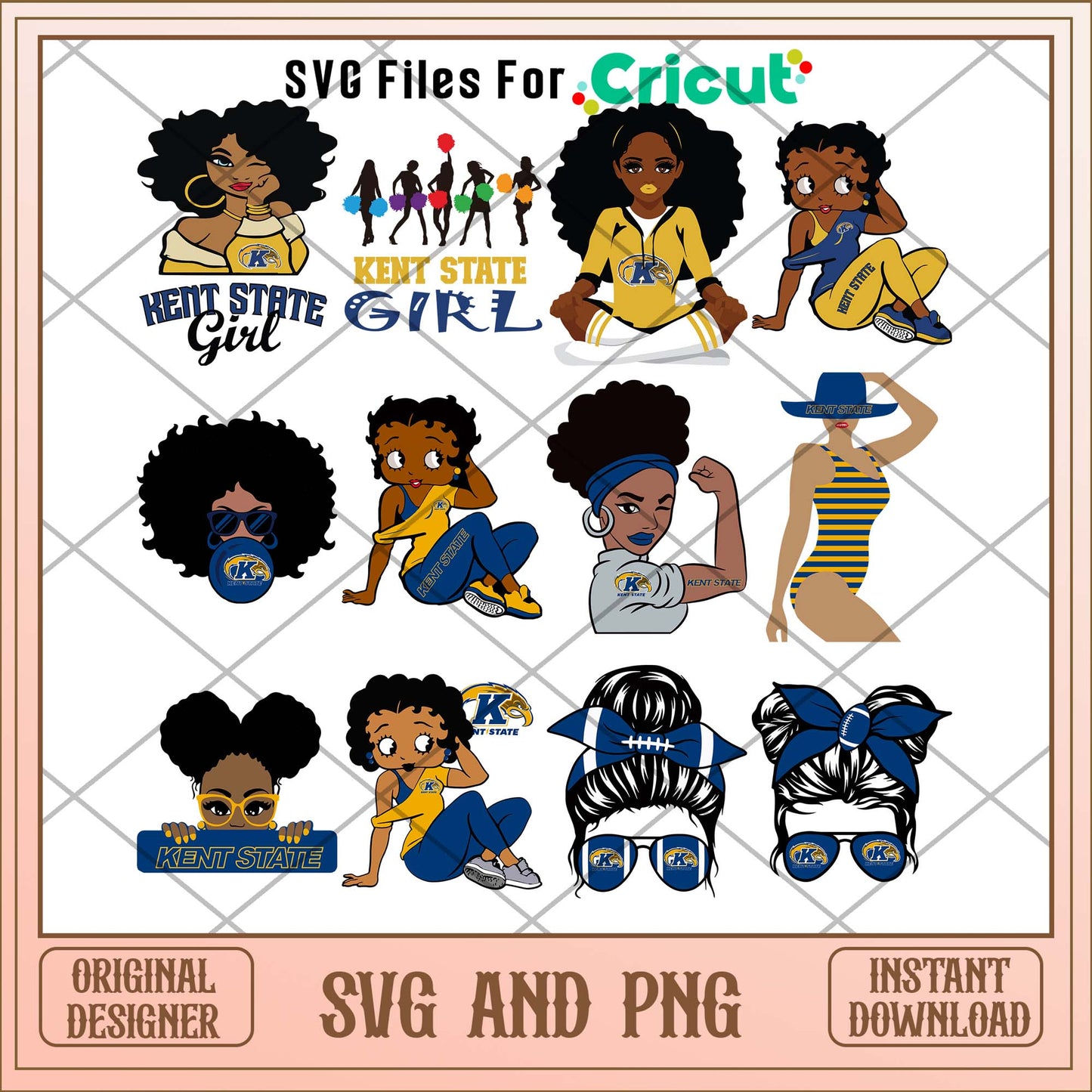 Kent State girl svg, Kent State University svg bundle, NCAA svg