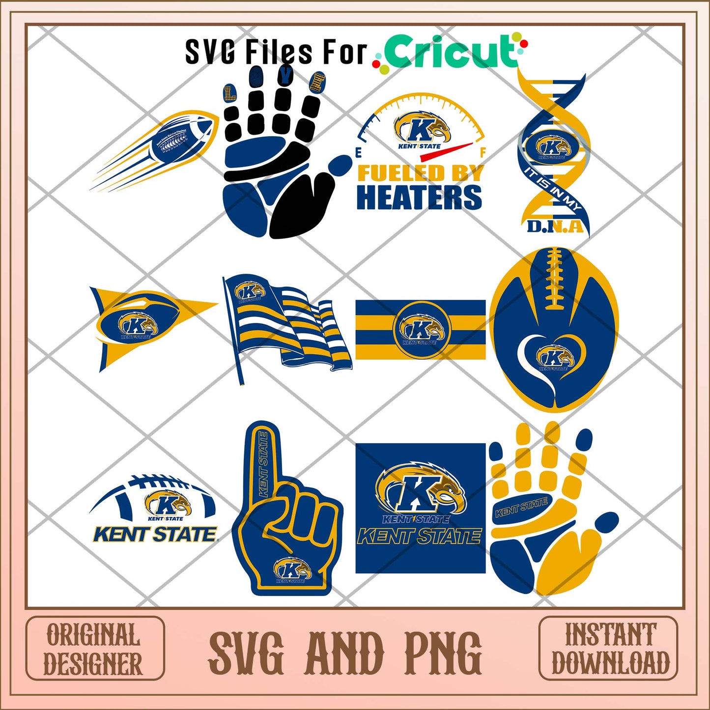 Kent State flag svg, Kent State University svg bundle, NCAA svg