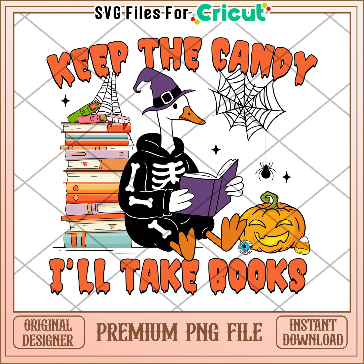 Kepp the candy i'll take books png, scary characters png, halloween pumkin png