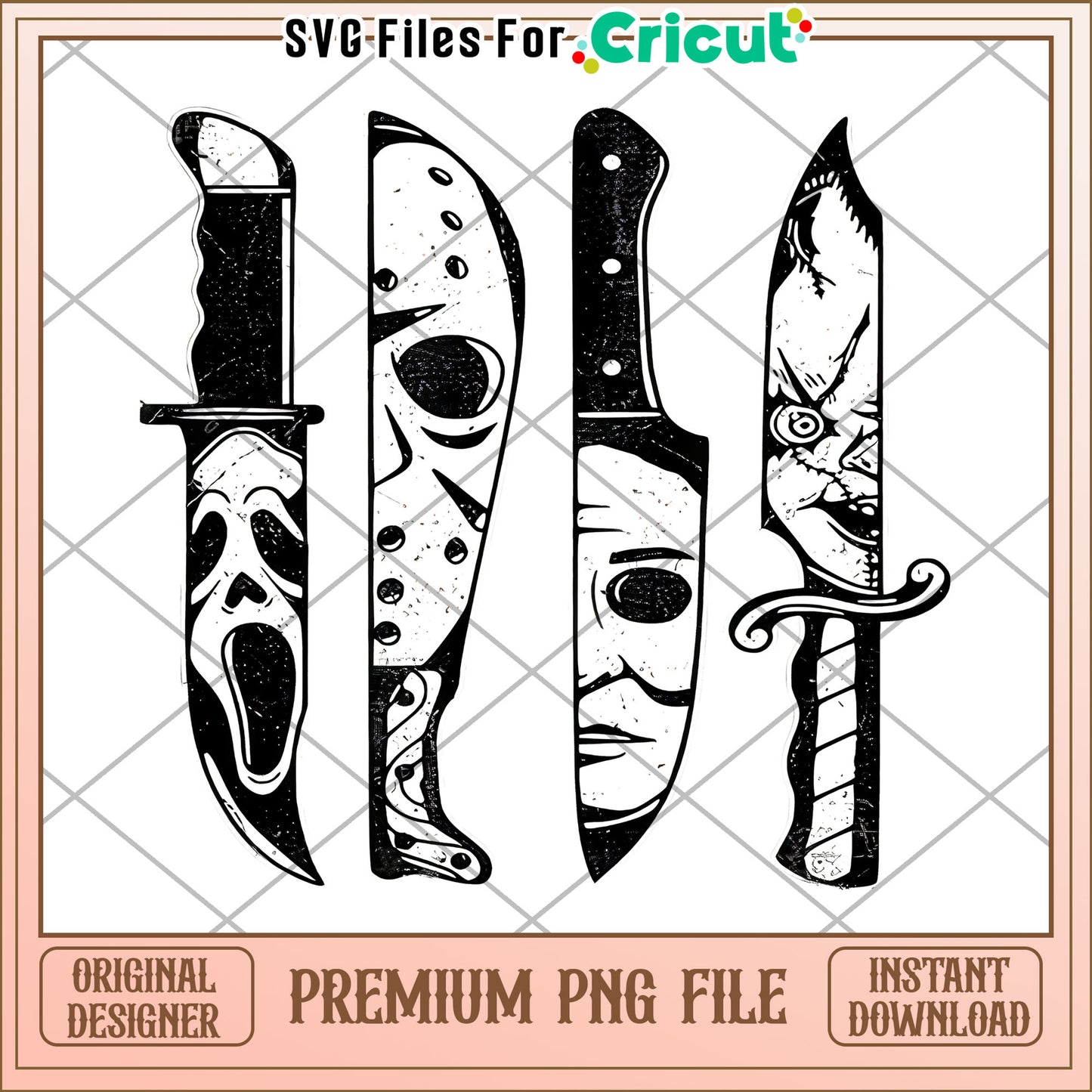 Killer's knife png, halloween decorations png, halloween candy png