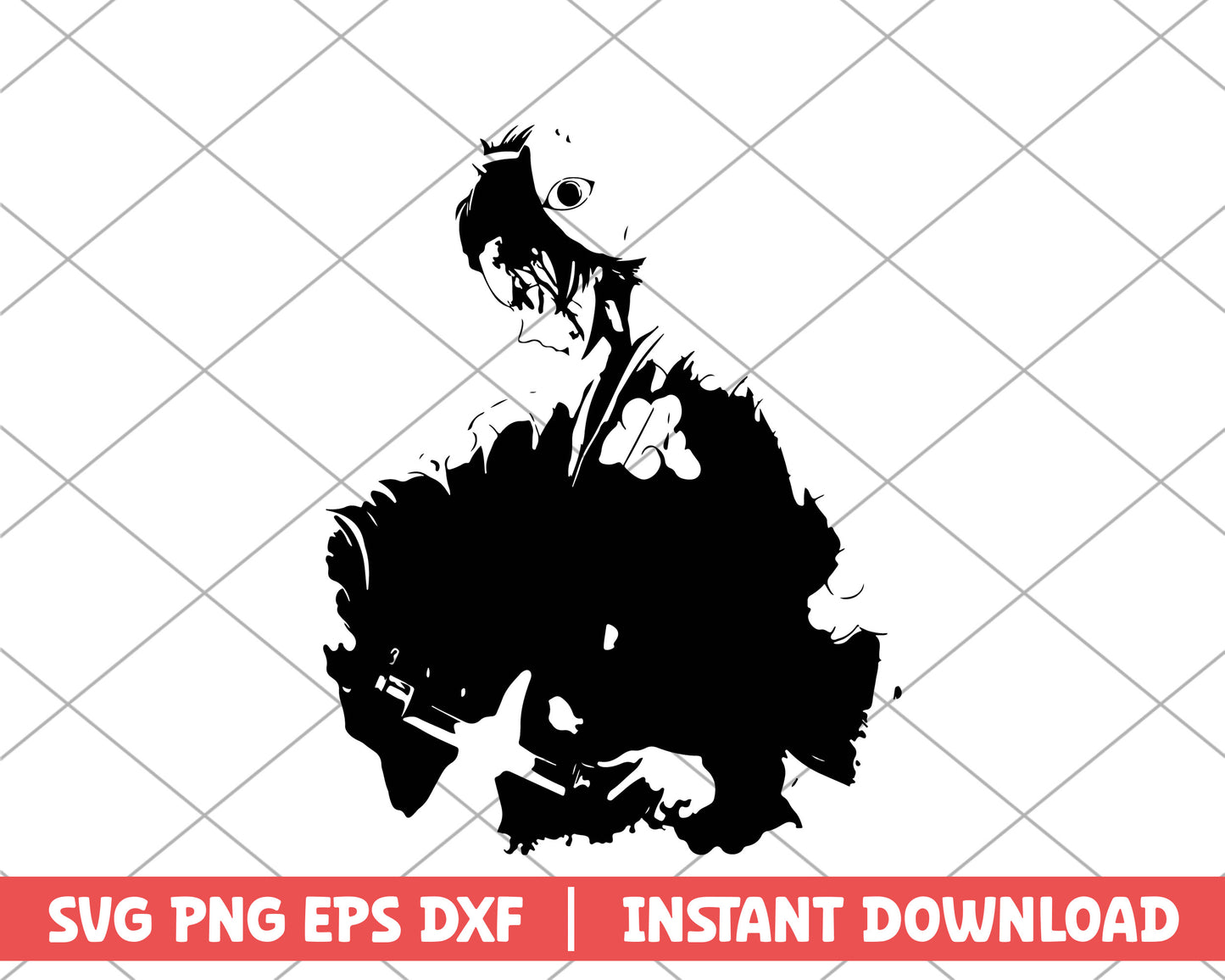 Kimetsu no Yaiba tanjiro samurai anime svg