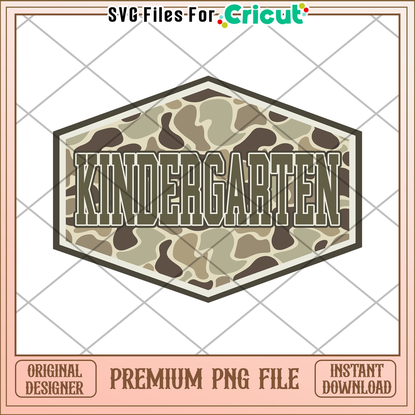 Kindergarten camouflage png, cute design png, back to school time png