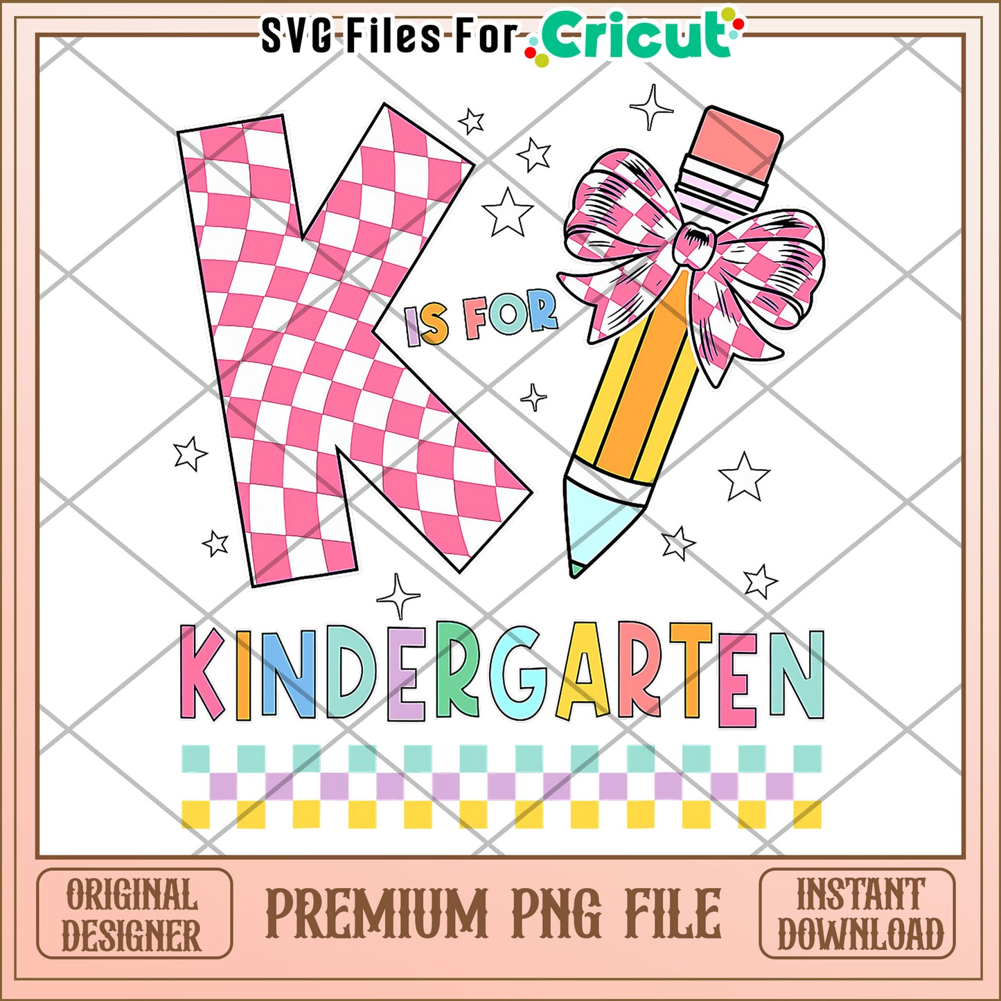 K is for kindergarten design png, back to school supplies png, cartoon design png