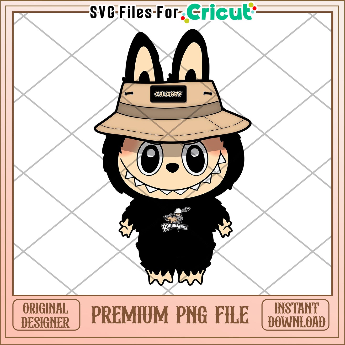 Labubu calgary nfl design png, nfl 2025 png, cute labubu toys png