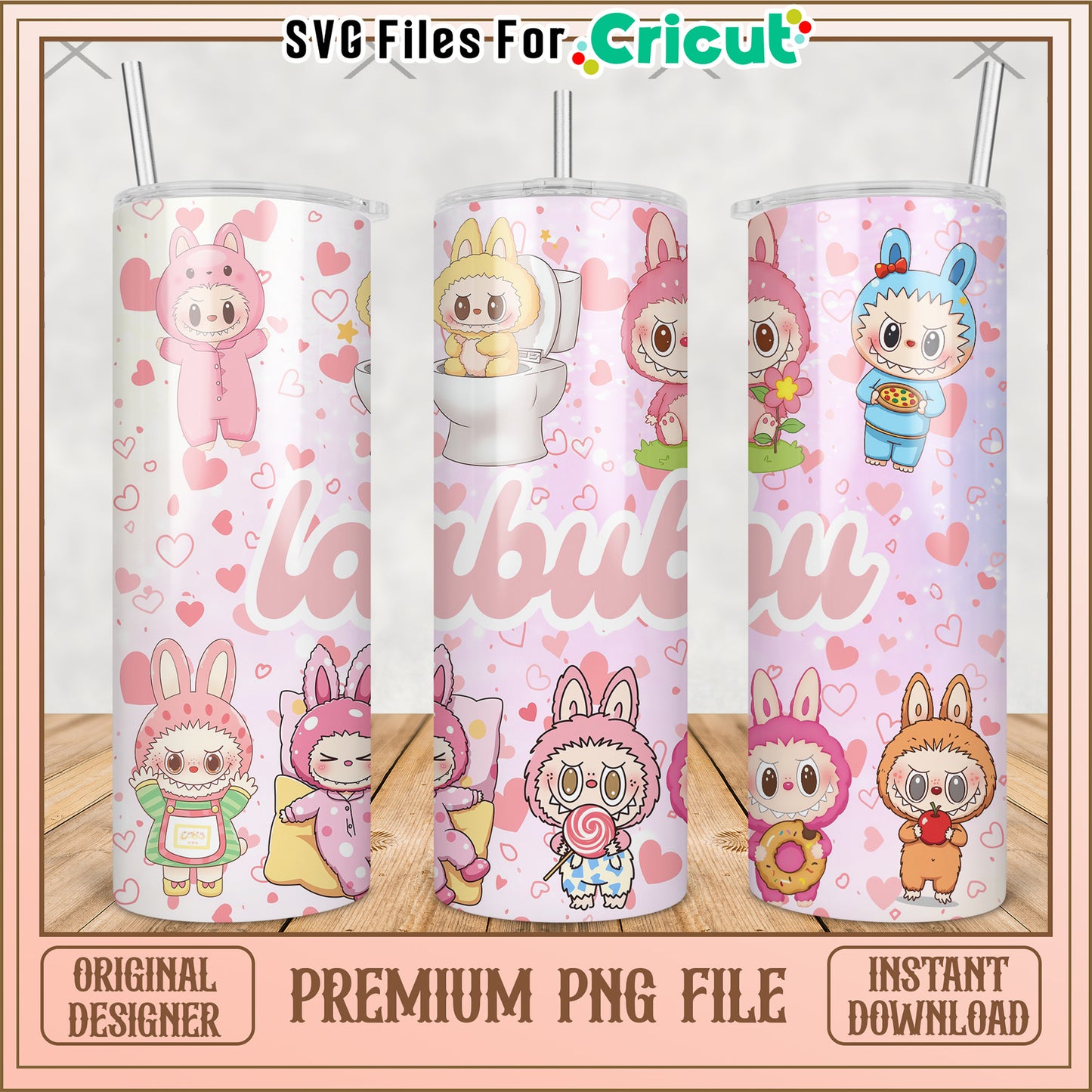 Labubu characters tumbler png, labubu secret png, labubu keychain png