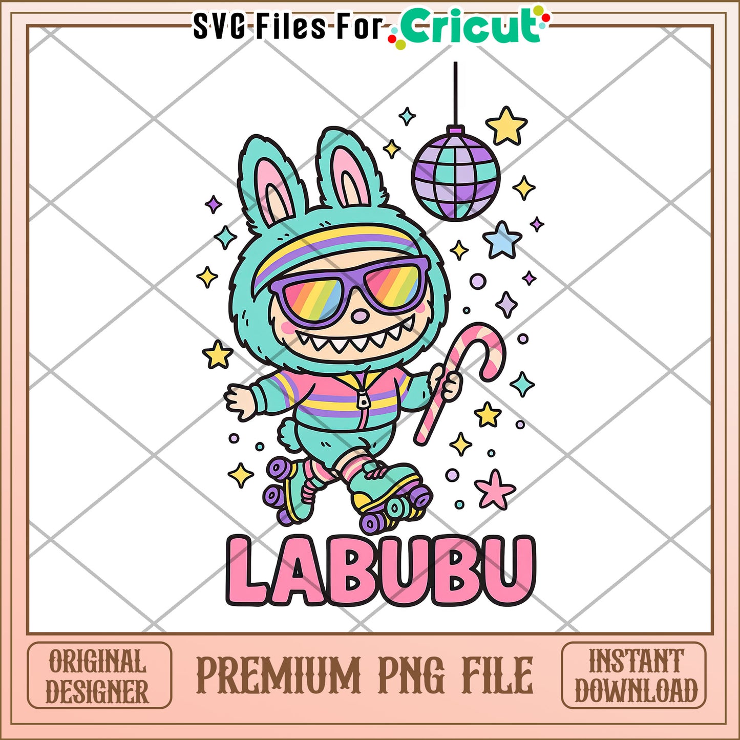 Labubu disco ball png, labubu quotes png, funny labubu png