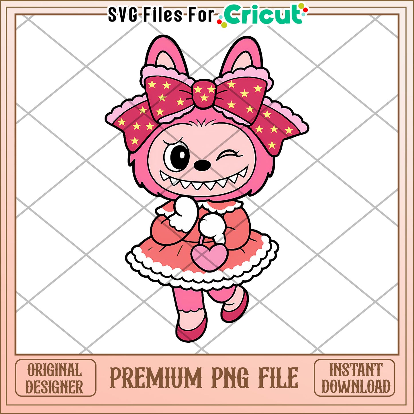 Labubu red princess png, lovely labubu png, halloween art png