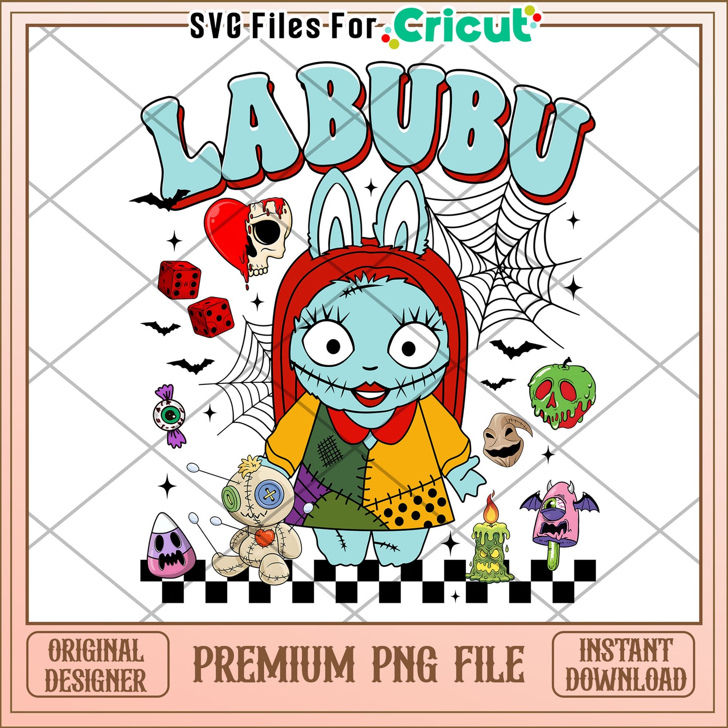 Labubu sally png, trick or treat png, halloween characters png