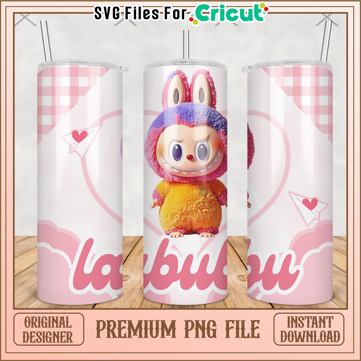 Labubu tumbler design png, labubu secret png, labubu keychain png