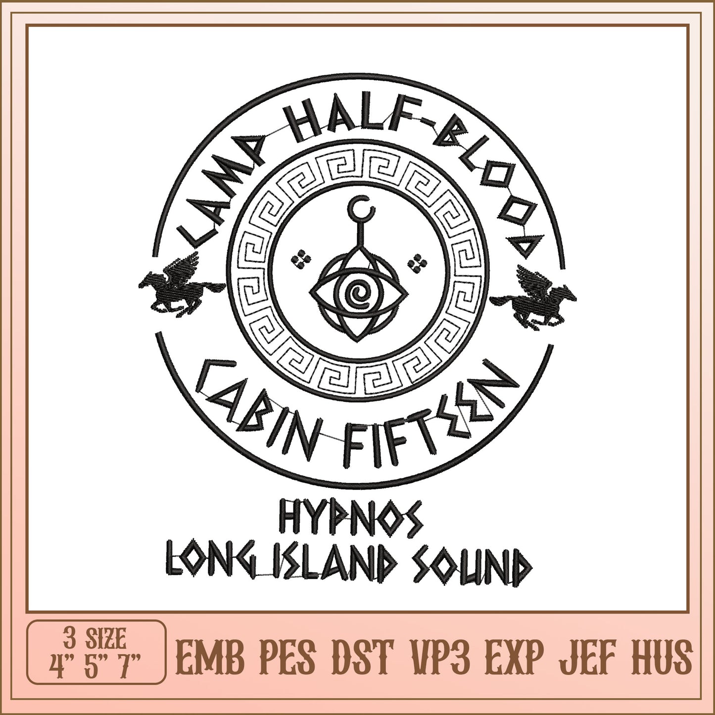 Lamp Half-Blood Cabin Fifteen Embroidery Design File Bundle