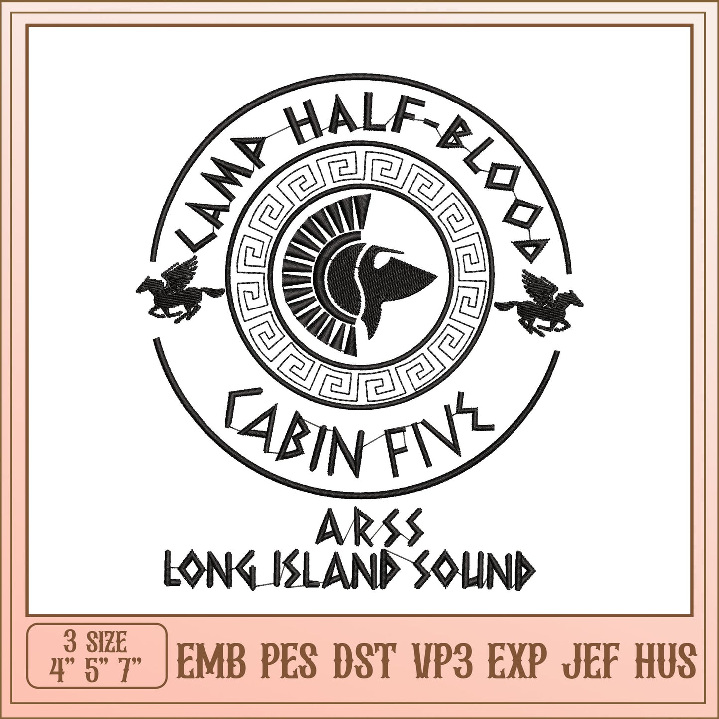 Lamp Half-Blood Cabin Five Embroidery Design for Crafts