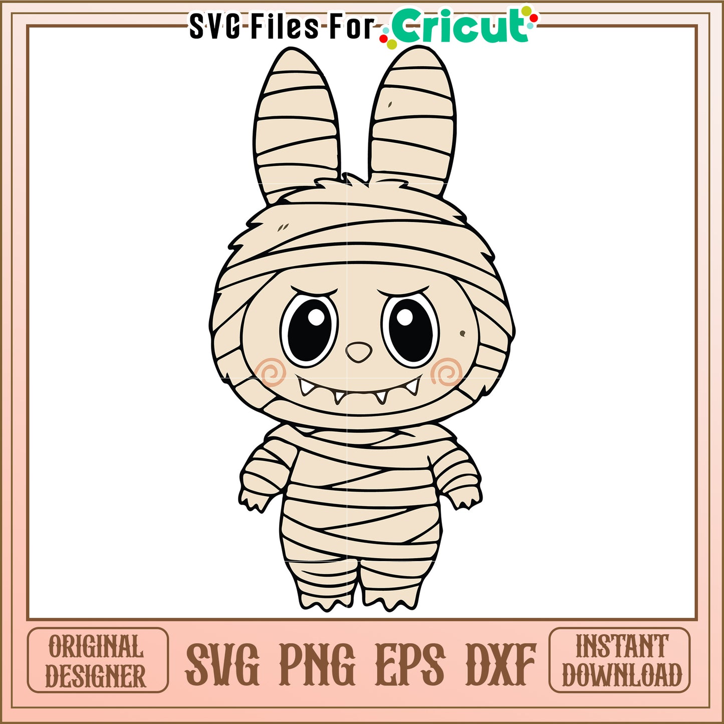 Lanbubu mummy svg, halloween cartoons svg, halloween svg
