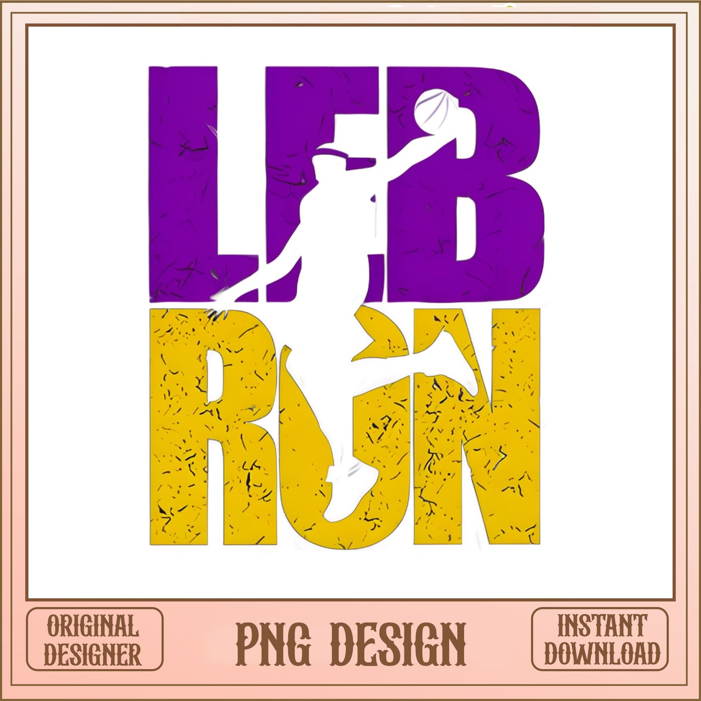 Lebron James Basketball PNG, Lakers NBA Fan Shirt, Hoops PNG