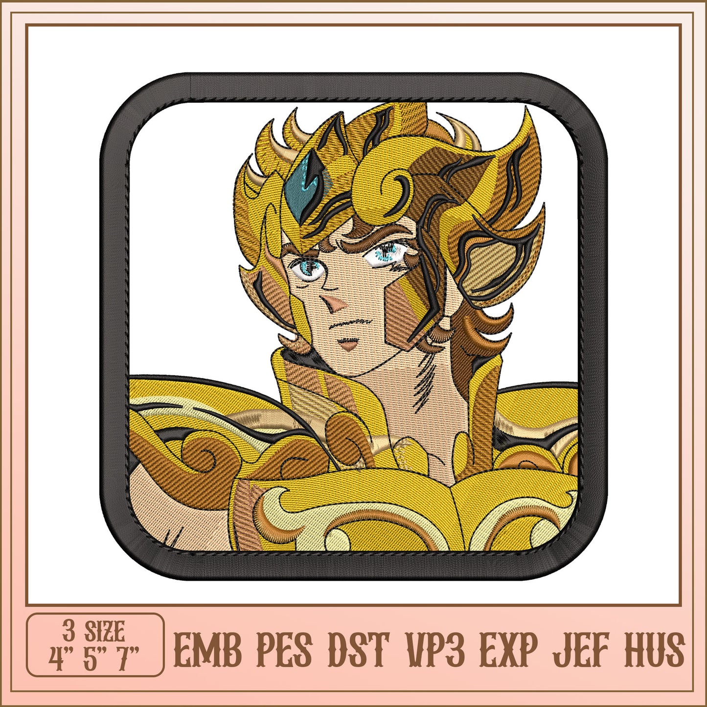 Leo Zodiac Embroidery Design