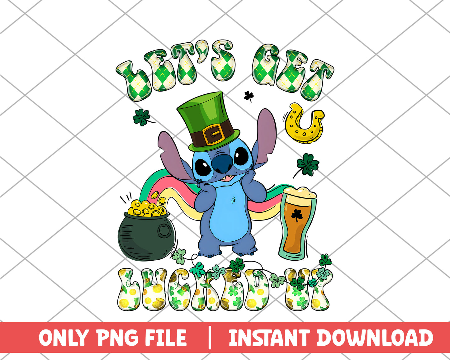 Let's get lucked ui st.patrick day png