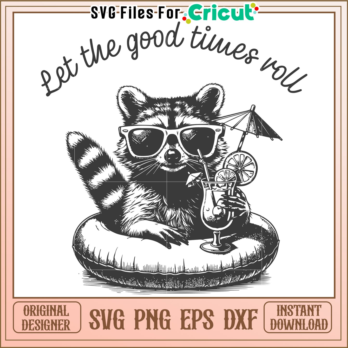Let be the good times roll racoon png, good times png, raccoon png