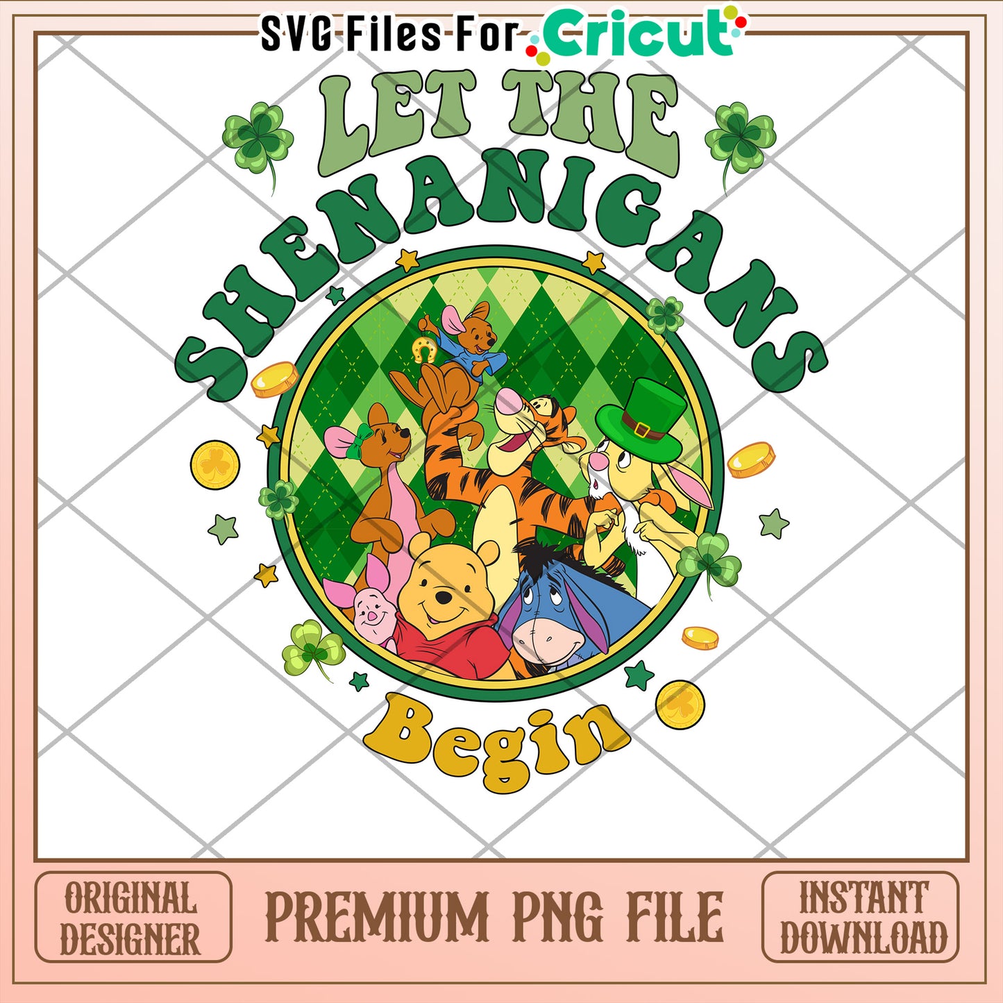 Let the Shenanigans Begin PNG for Cricut Projects
