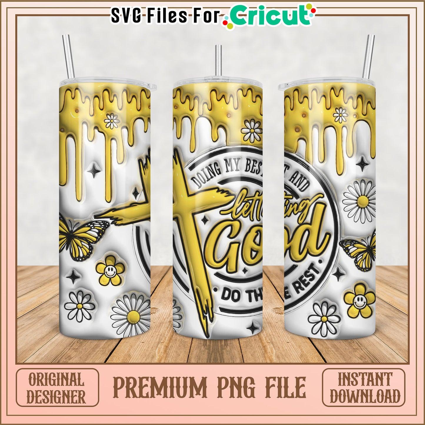 Letting Go Tumbler PNG Design